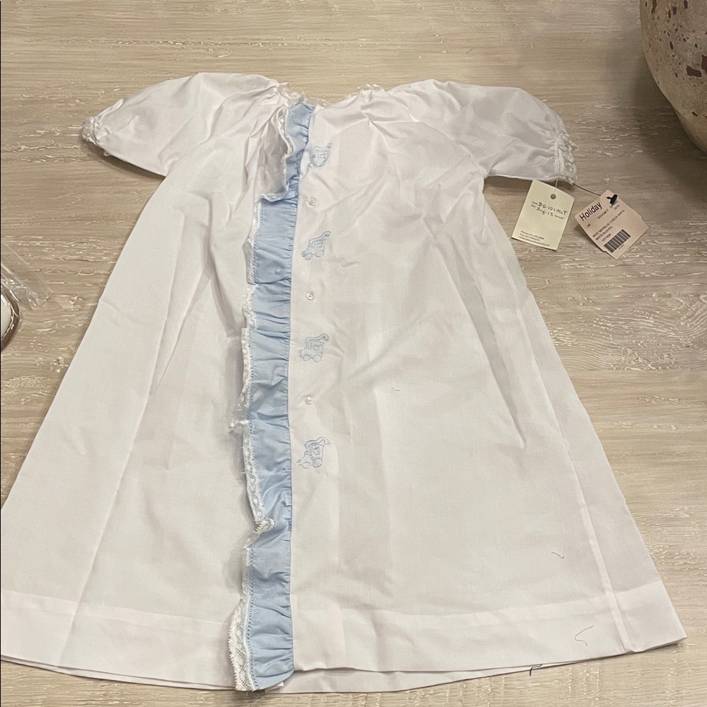 Infant Boy Daygown with trains NWT